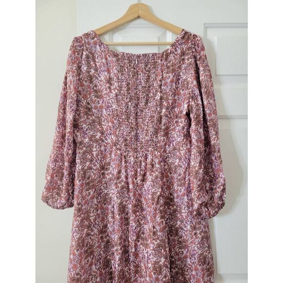 J crew Sweetheart long-sleeve midi dress in fete floral Sz 16 NWT $268 - Picture 10 of 12
